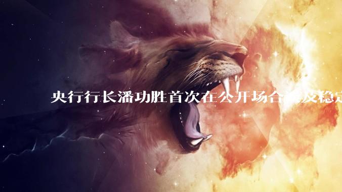 央行行长潘功胜首次在公开场合谈及稳定币，稳定币是什么？有何深意？