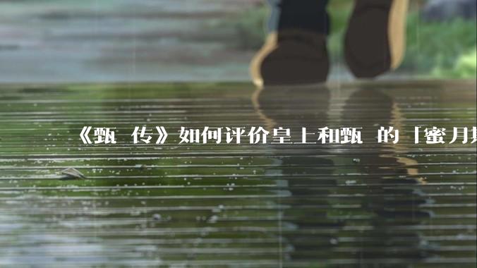 《甄嬛传》如何评价皇上和甄嬛的「蜜月期」？