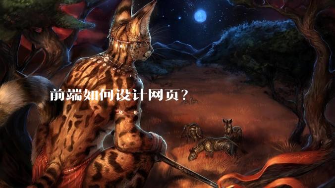 前端如何设计网页？