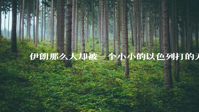 伊朗那么大却被一个小小的以色列打的无法还手？很多高层领导都被干掉了为什么？