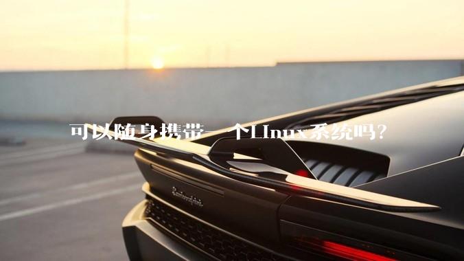 可以随身携带一个Linux系统吗？